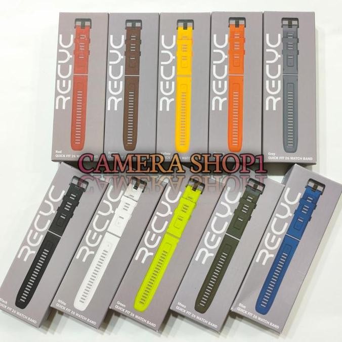 RECYC QUICK FIT 26 MM Watch Band for Smartwatch Garmin / quickfit 26mm murah