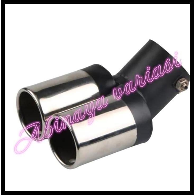 GRATIS ONGKIR KNALPOT MOBIL PANTHER ISUZU 2 LUBANG MUFFLER STAINLISE 