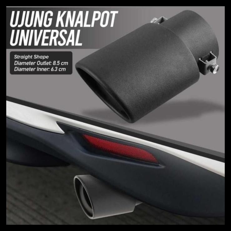 TERBARU MUFFLER UJUNG KNALPOT MOBIL KARIMUN WAGON R FULL HITAM 