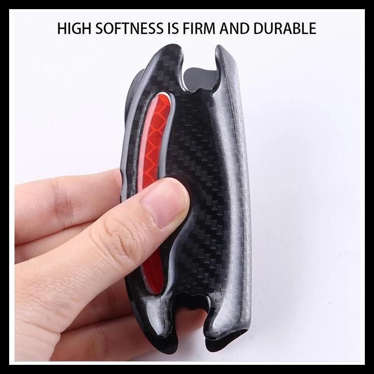 GRATIS ONGKIR PAKET OUTER HANDLE MOBIL VELLFIRE STIKER REFLEKTIF CARBON 