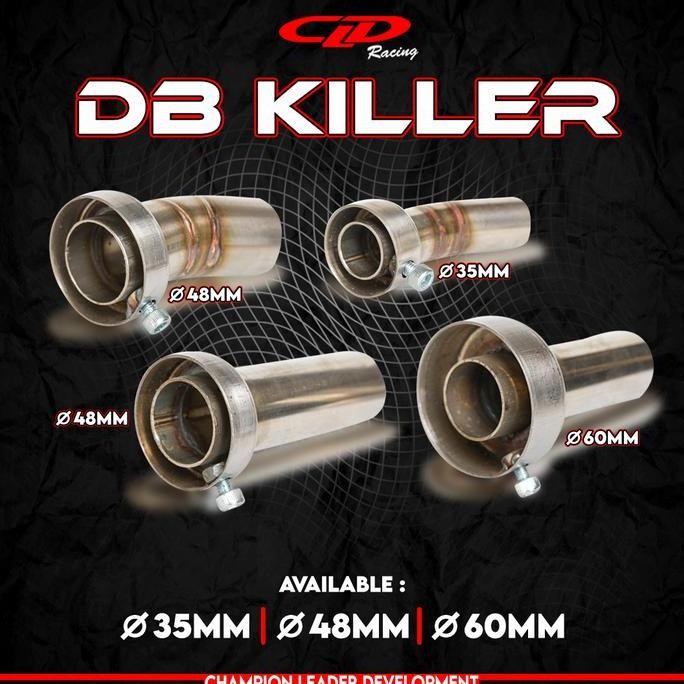 DB Killer Knalpot CLD Racing Lurus Bengkok diameter 35, 48, 60