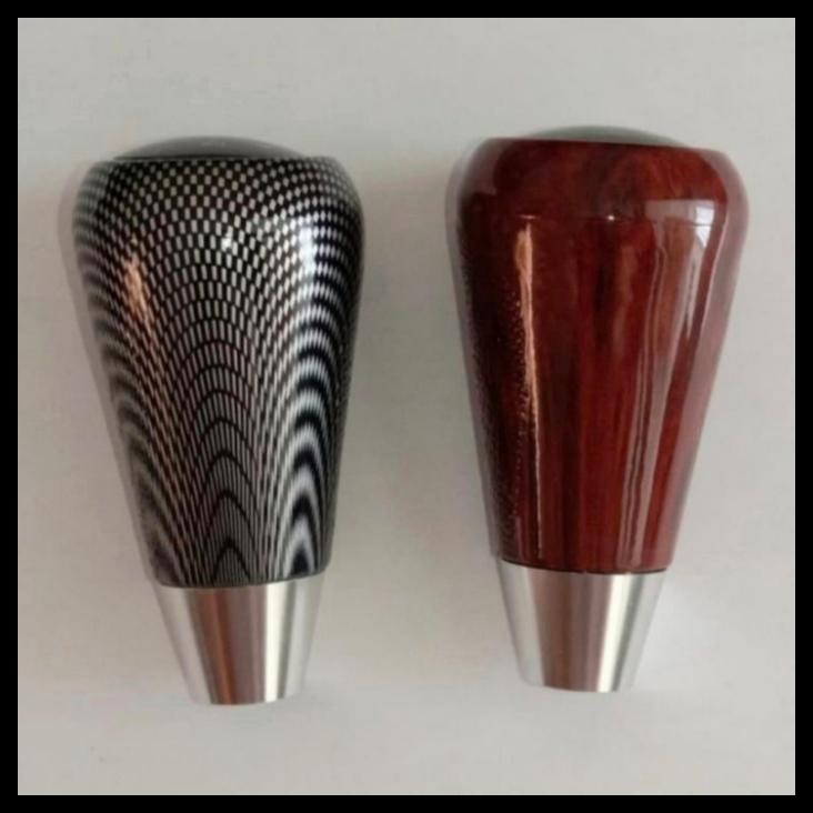 TERBARU GEAR KNOB MANUAL MOBIL KIJANG KAPSUL HANDLE PERSNELING CARBON WOOD 