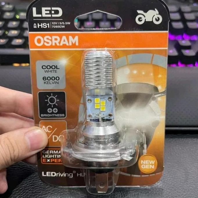 BOHLAM LAMPU DEPAN LED OSRAM HS1 SCOOPY VIXION NINJA RR Z250SL AC DC