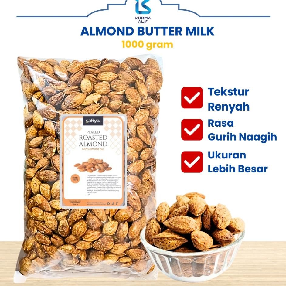 

Kacang Almond 1 Kg Roasted Almond Butter Milk Renyah Gurih Oleh Oleh Haji Umroh