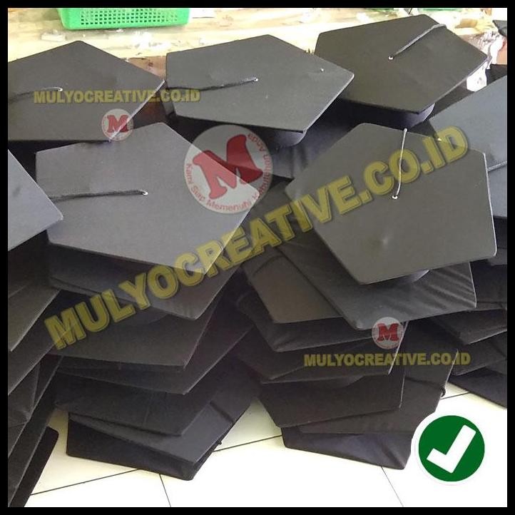 TERMURAH TOPI TOGA WISUDA KELULUSAN PENDIDIKAN TK WARNA HITAM