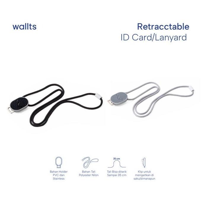 

Gantungan ID Card Wallts Knot Yoyo Tarik Klip Lanyard Tali Nama Dada