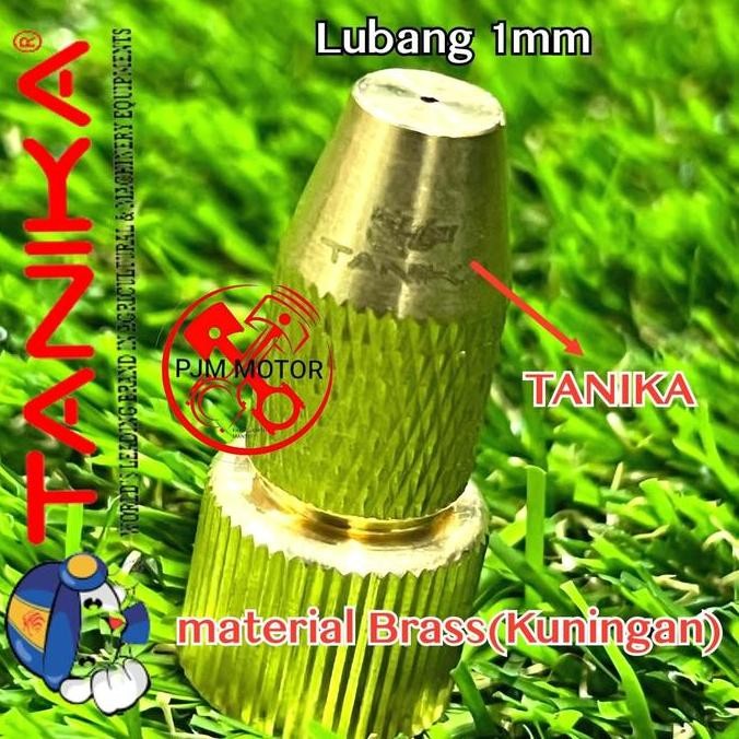------] TANIKA 1 Hole Nozel Sprayer kuningan kepala spuyer  1 lubang Nozzle Merek Tanika