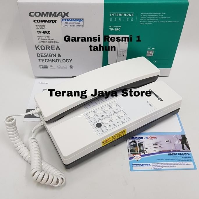 

TERBARU - Interphone Commax TP-6RC Intercom Commax TP6RC (6 Channel) Interkom Commax TP6RC