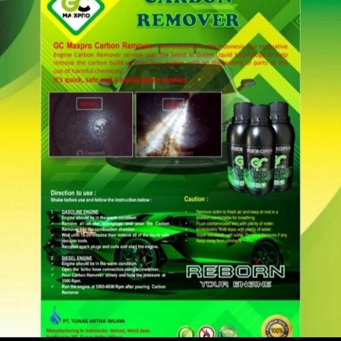 produk unggulan GC MaxPro Carbon Remover / Carbon Cleaner Gurah Mesin