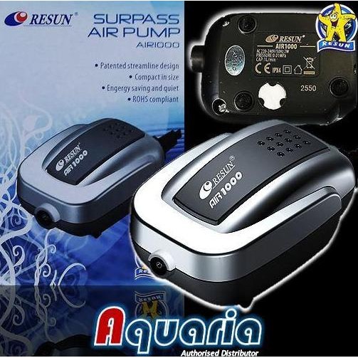 RESUN AIR1000 POMPA UDARA AERATOR AQUARIUM AIR PUMP POMPA UDARA AERATOR AIR PUMP AQUARIUM KOLAM IKAN