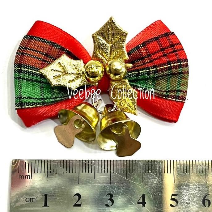 

Buruan serbu] Pita Hias Hampers Natal +lonceng bunyi/ Ribbon/ Hiasan hampers natal