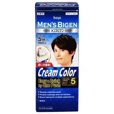 

Men's Bigen Hoyu Cream Colour Hair Dye - 5 Natural Brown