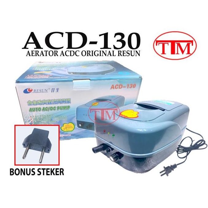 RESUN ACD-130 POMPA UDARA ACDC AERATOR AQUARIUM KOLAM ORIGINAL