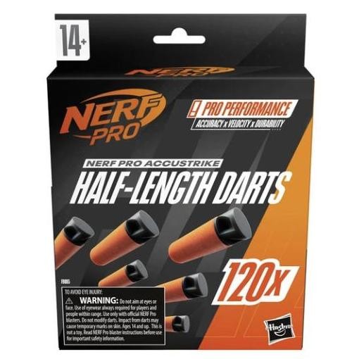

NERF Pro AccuStrike Half-Length Darts, 120 Darts for Nerf Pro Stryfe X Dart Blaster & AccuStrike Half-Length Dart Magazines