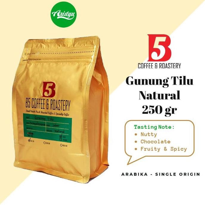 

*****] Kopi Arabika | Gunung Tilu Natural | Medium Roast 250 gr | B5 Coffee