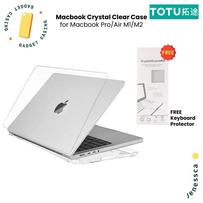 Macbook Clear Case for Macbook Pro 13" M1/M2/Macbook Air 13" M2 2022 READY