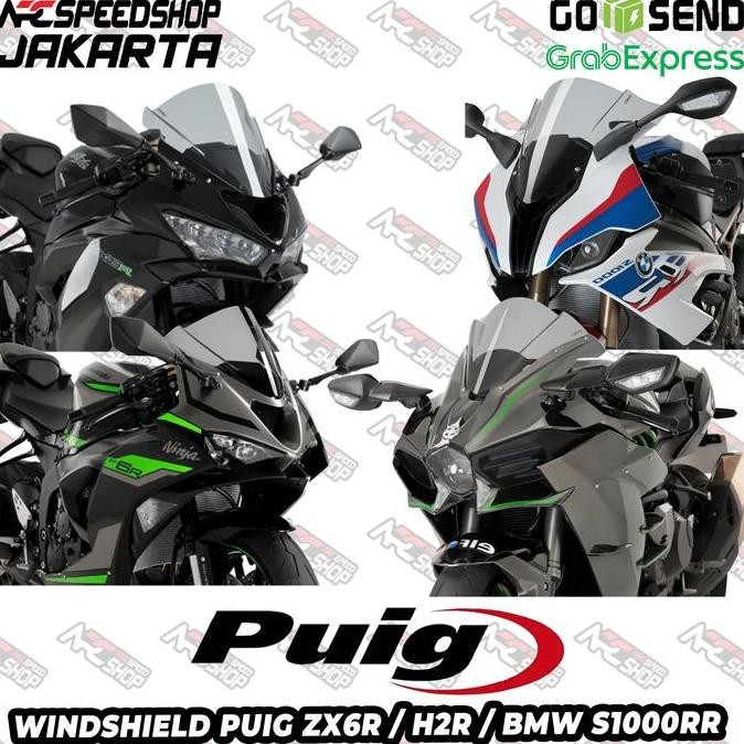 PUIG Z RACING Windscreen Wind Screen Windshield Wind Sheild PUIG Visor Kawasaki ZX6R ZX 6 R RR H2R H