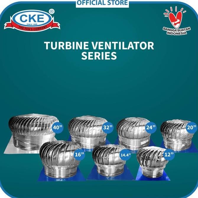 Turbin Ventilator 20 Inch Turbine Roof Ventilasi Atap Rumah Pabrik 20"