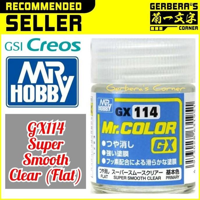 baru Mr Color GX114 Super Smooth Clear Flat Mr Hobby Lacquer Cat Gundam
