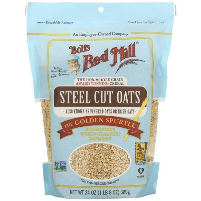 

Bob's Red Mill, Steel Cut Oats, Whole Grain, 24 oz (680 g) - Whole Grain