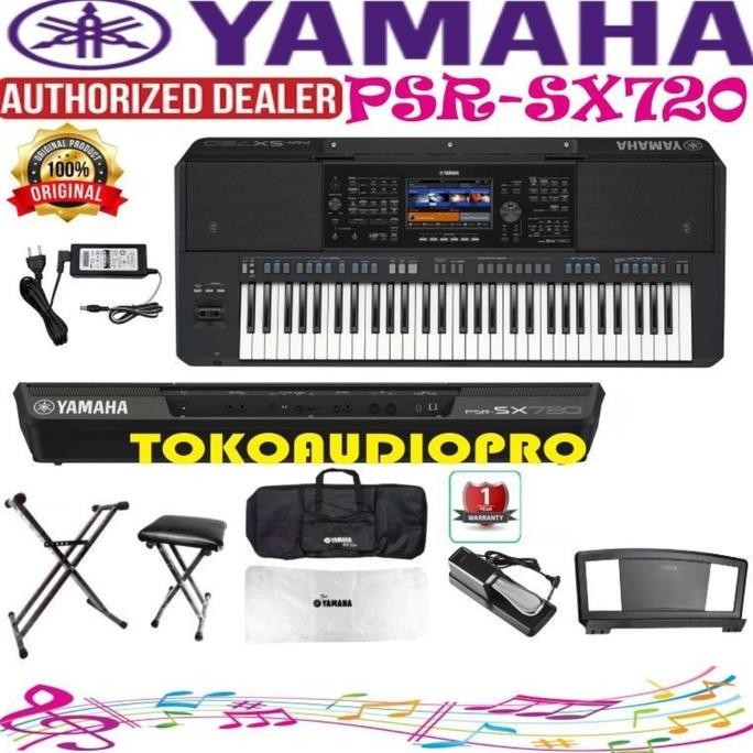 baru yamaha psr sx720 / sx-720 / psr sx 720 keyboard paket