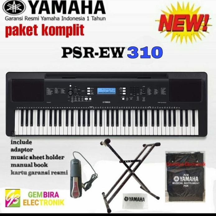 baru Paket Keyboard Yamaha PSR-EW310 / EW 310 Original garansi resmi Yamaha