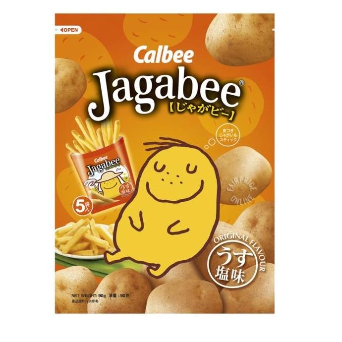 

Calbee Jagabee Potato Stick Original 5 x 18g - Snack Kentang