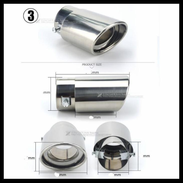 DISKON KNALPOT MOBIL ALL NEW AVANZA GRAND UJUNG KNALPOT MUFFLER STAINLISE 