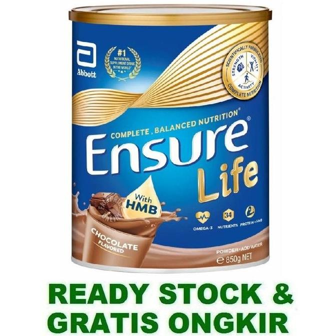 

Susu SINGAPORE Abbott Ensure Life Adult Milk Formula Chocolate 850g