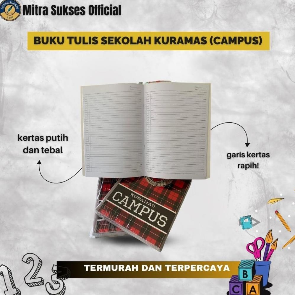 

Buku Tulis Campus 50 Lembar 1 Pack (10 Pcs)