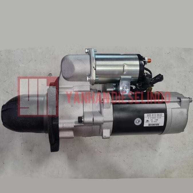 ready Dinamo Starter Komatsu WA470-5 PC450 600-813-6632 Nikko 0-23000-3335 12T 24V