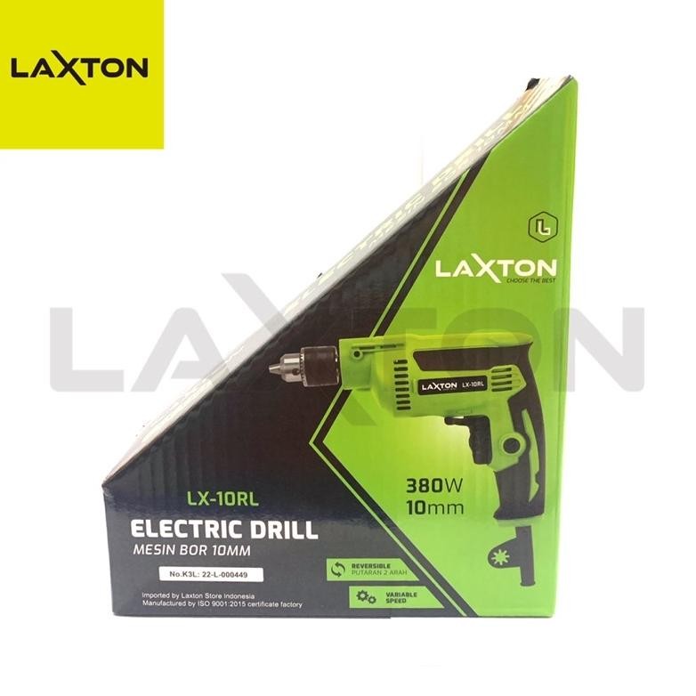 LAXTON MESIN BOR LISTRIK TANGAN 10MM BOLAK BALIK LX10RL MURAH LARIS KUALITAS MANTAP