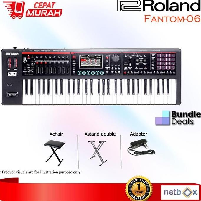 baru Roland Fantom-06 / Fantom06 / Fantom 06 Synthesizer Keyboard
