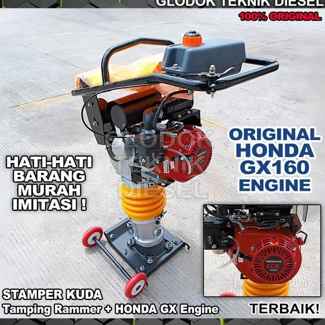 

STAMPER KUDA plus HONDA GX 160 PEMADAT TANAH ORIGINAL