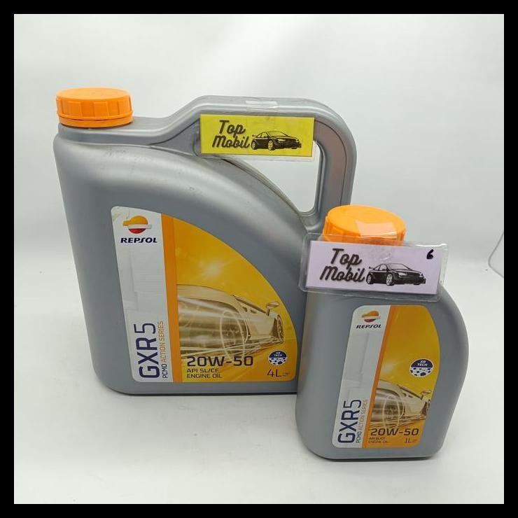 TERBARU OLI MESIN REPSOL GXR5 GXR 5 SAE 20W-50 API SL / CF 