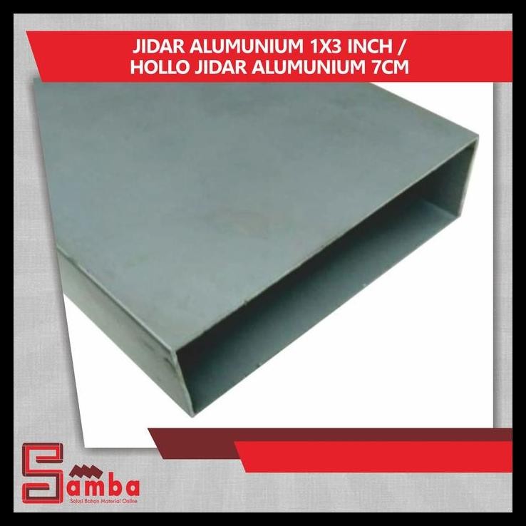 GRATIS ONGKIR JIDAR ALUMUNIUM 1X3 INCH / HOLLO JIDAR ALUMUNIUM 7CM !!!!!!