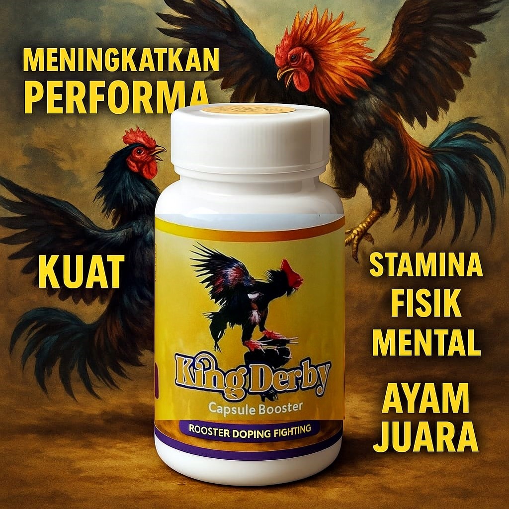 Jual Obat KING DERBY Vitamin Doping Ayam Aduan Ecer Isi 15 kapsul Terbaik Original Kuba