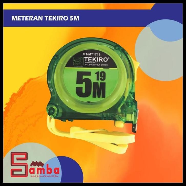 

DISKON METERAN TEKIRO 5M / METERAN TUKANG 5M