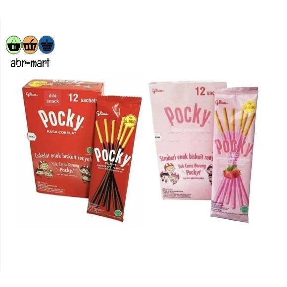 

FM Glico Pocky Sachet 12 Pcs Coklat & Strawberry