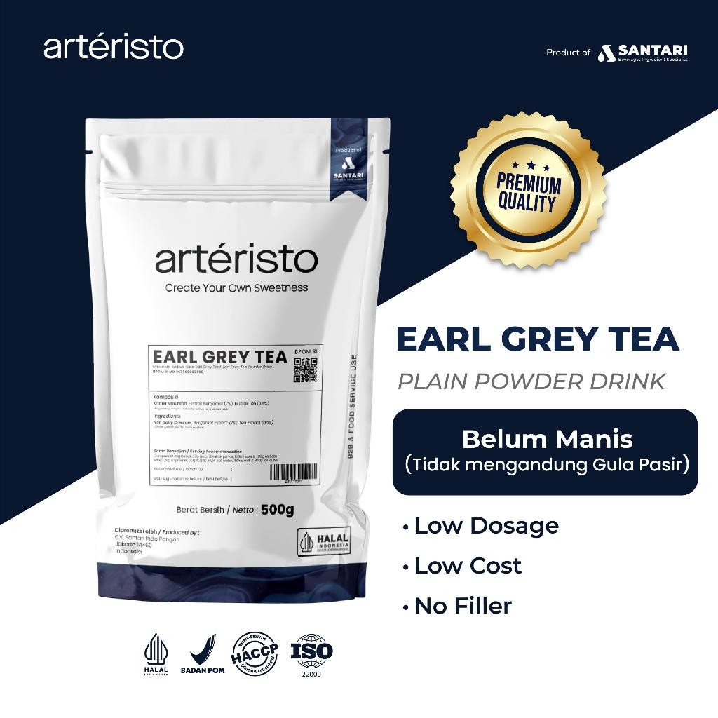 

FM ARTERISTO EARL GREY TEA PREMIUM POWDER DRINK 500GR - TANPA GULA PASIR - Bubuk Minuman Instan