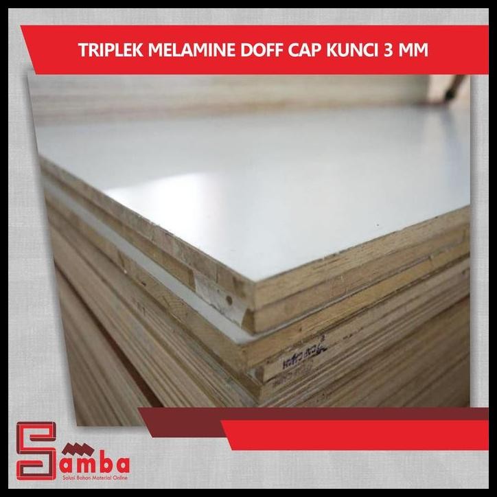 DISKON TRIPLEK MELAMINE DOFF CAP KUNCI 3 MM 
