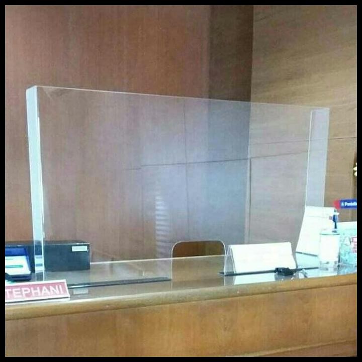 

DISKON AKRILIK GUARD PARTISI LOKET KASIR MEJA PEMBATAS SEKAT BANK KANTOR !!!!!!