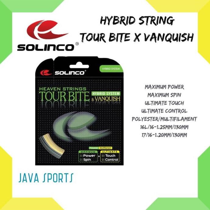 Senar Raket Tenis Solinco Tour Bite X Vanquish Hybrid System
