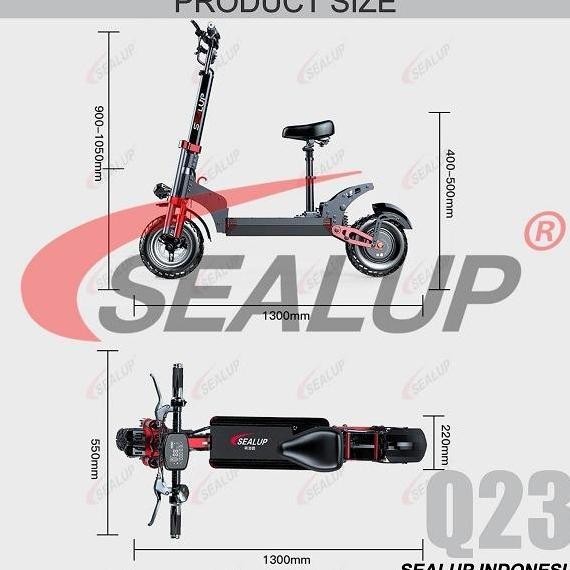 SEALUP Q23 SKUTER LISTRIK / ELECTRIC SCOOTER CROSS COUNTRY