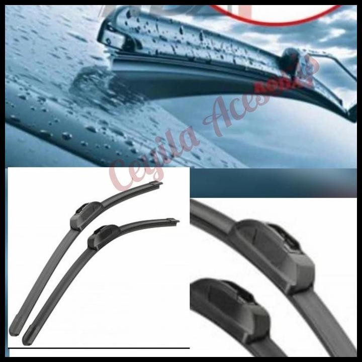 TERMURAH WIPER FRAMELESS MOBIL LUXIO (20 - 18) BANANA 1 SET 2 PCS 