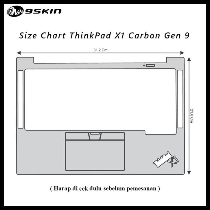 TERBARU GARSKIN LENOVO THINKPAD X1 CARBON GEN 9 3M WHITE CARBON INSIDE 