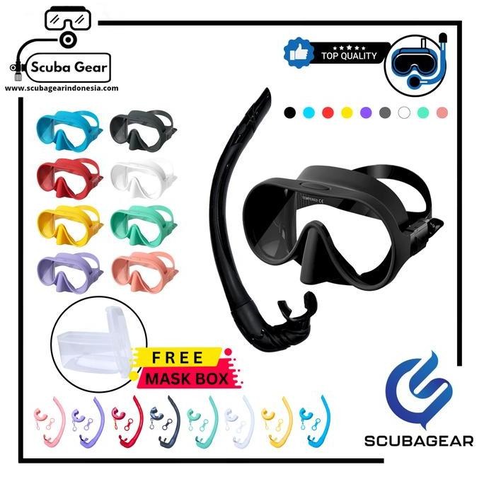 Scubagear Mask Diving Frameless M1+ Snorkel - Scuba Diving Not Zeepro
