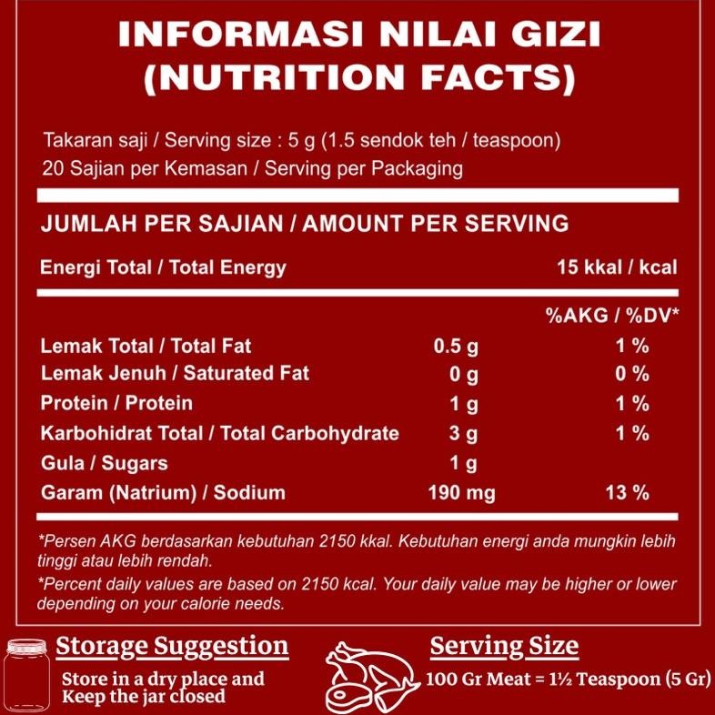 

Original Do Spices Healthy Dry Rub Bumbu Marinasi Rendah Kalori [Cajun Seasoning] Rempah-Rempah As23