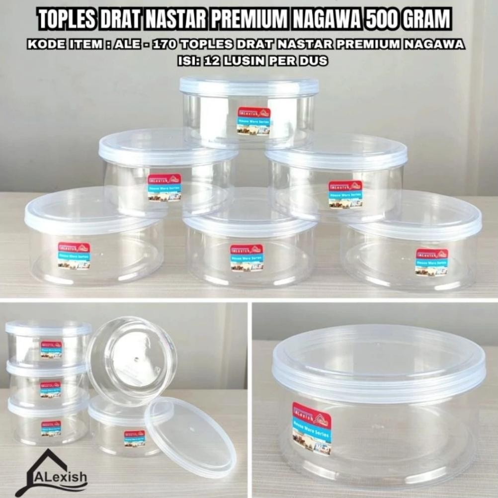 Toples Kue Kering Alexish 500 Gram Toples Plastik Lebaran Toples Nastar Nagawa 500 Gram New