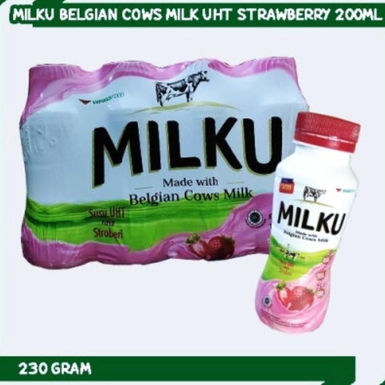 

Heatshrin Susu Milku Uht Botol With Belgian Cows Milk Uk 200 Ml Coklat Dan Stoberi Er-23